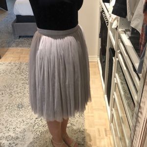 Women’s grey tulle skirt size L